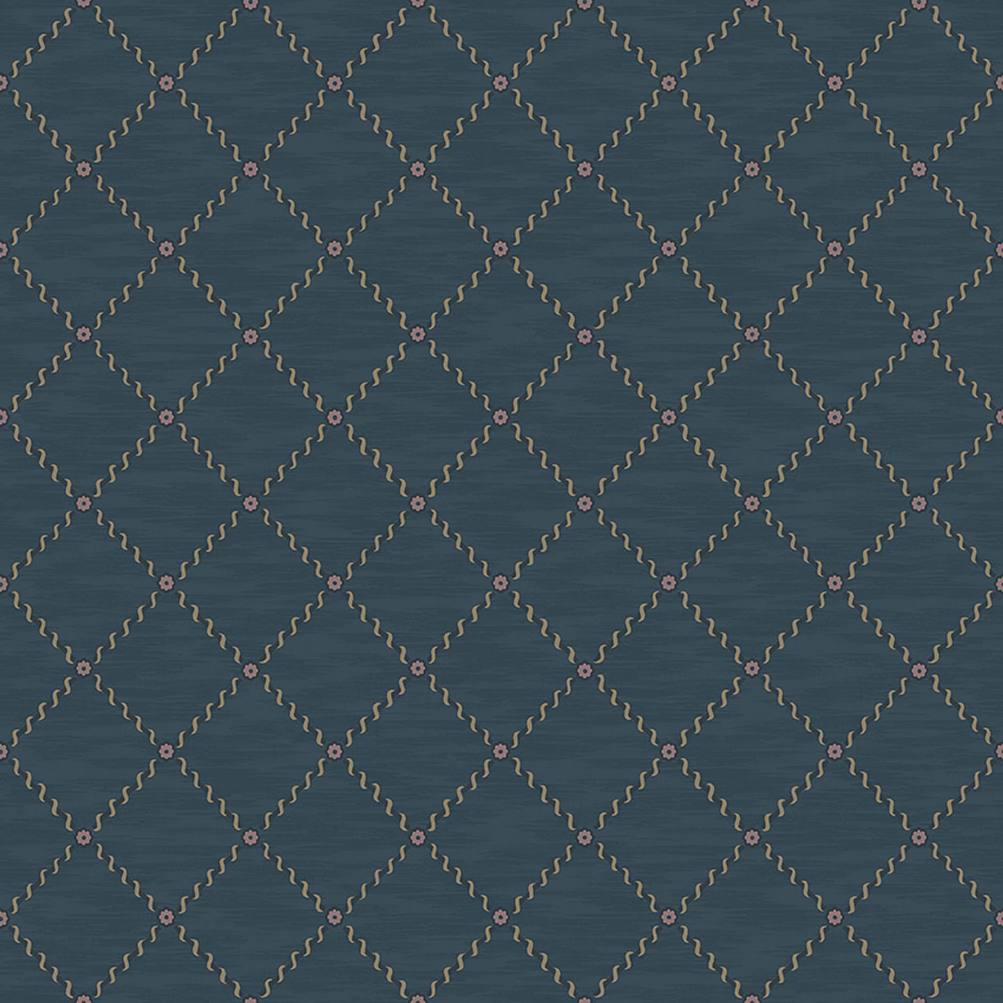 Golden Trellis - Blue - 2265