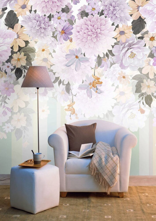 Purple Flowers Design BWMUR1018