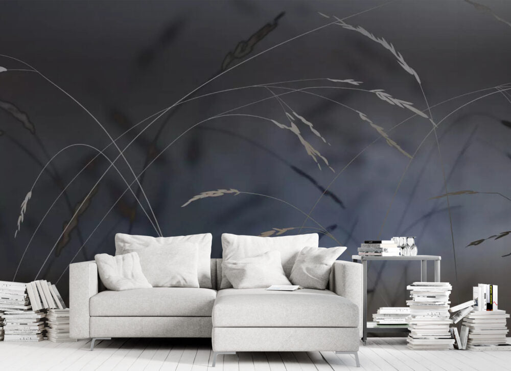 Dark Blue Branches Design BWIN0226