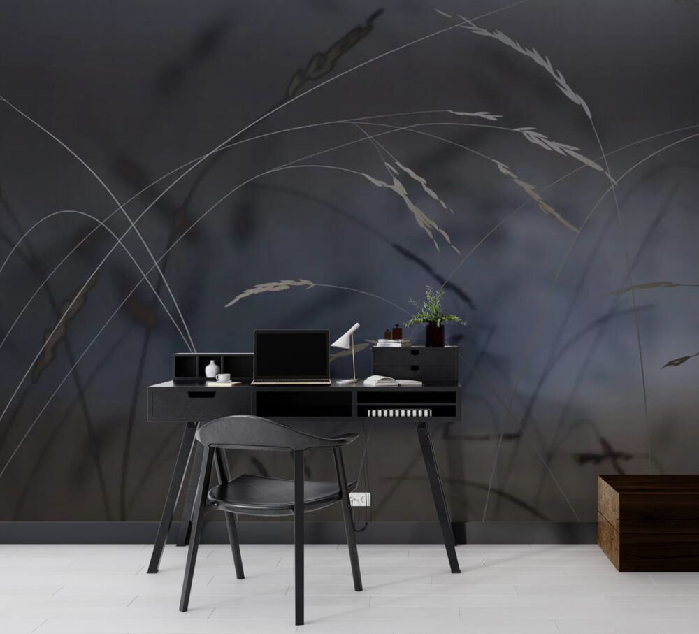 Dark Blue Branches Design BWIN0226