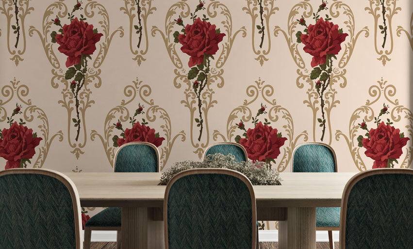 Elegant Red Roses Design BWMUR6133