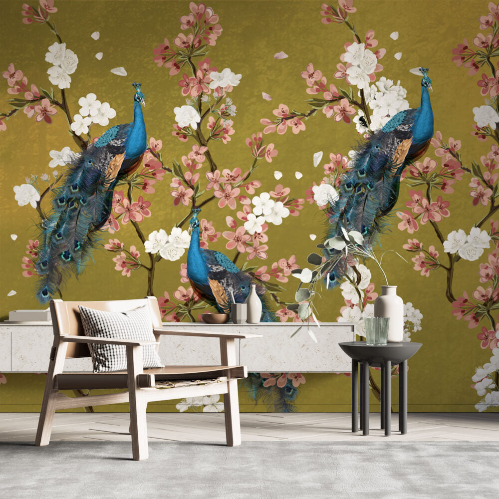 Green Cherry Blossoms Design BWMUR7237