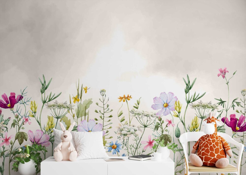 Colourful Flowers Design BWMUR7398