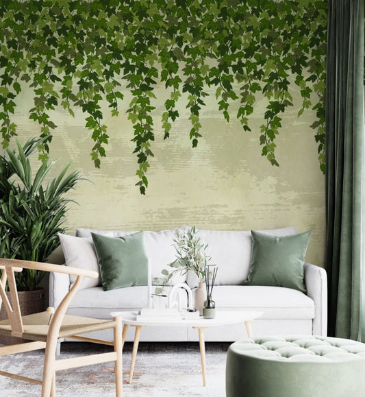 Hanging Leaf Vines Design BWMUR7352