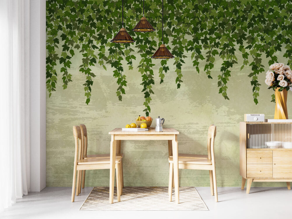 Hanging Leaf Vines Design BWMUR7352
