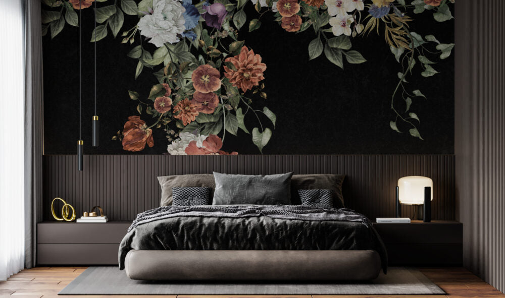 Dark Flowers Design BWMUR8052