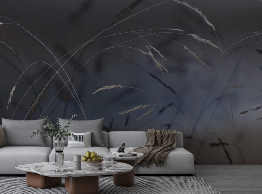 Dark Blue Branches Design BWIN0226