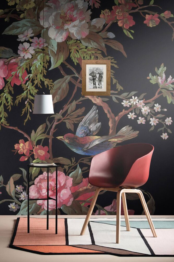 Flowers With Black Design BWMUR1118