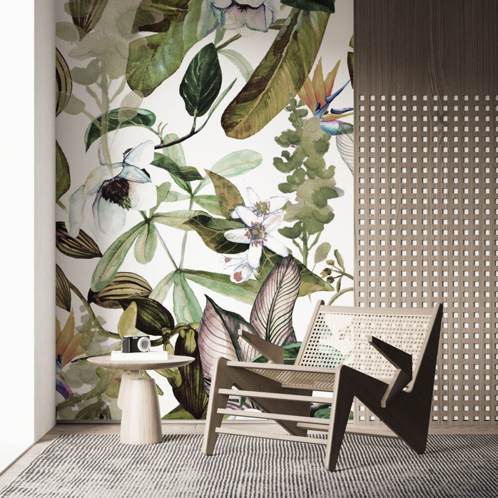 Leaves And Flowers Design BWMUR-1050