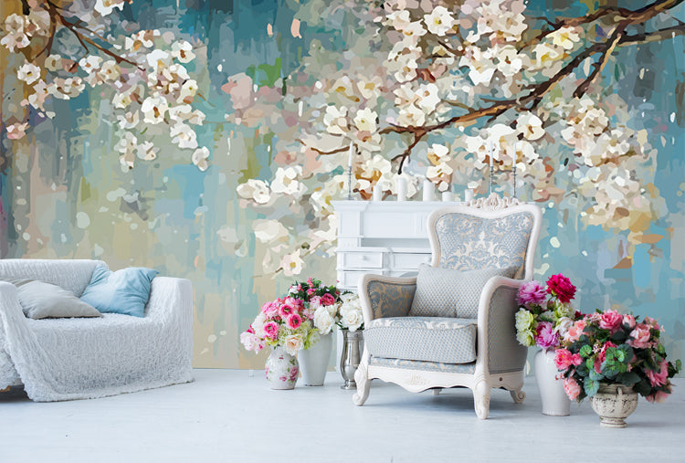 Pretty Flowers Oil Painting Design BWPF0477D