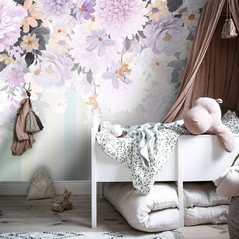 Purple Flowers Design BWMUR1018