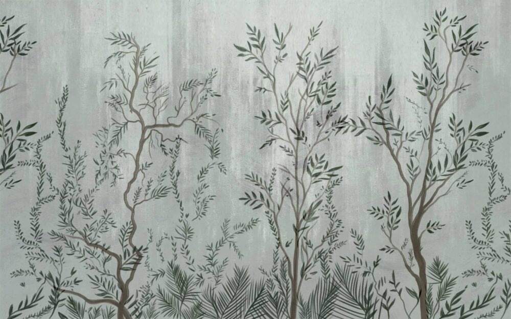 Grey Green Trees Design BWMUR2133