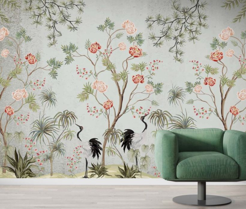 Green Floral Design BWMUR7210