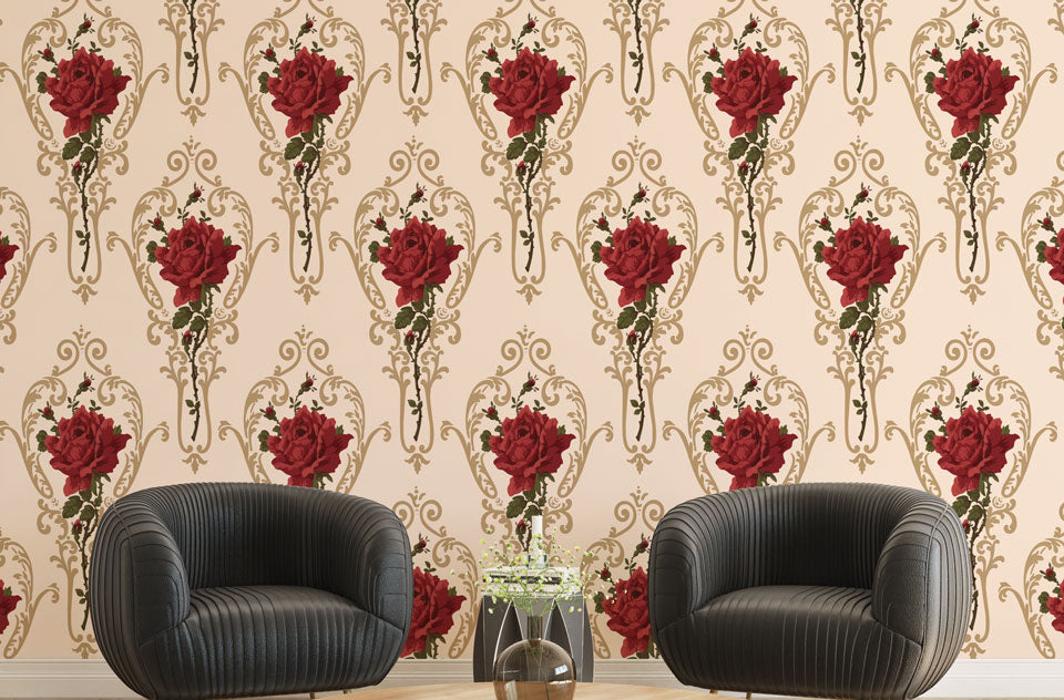 Elegant Red Roses Design BWMUR6133