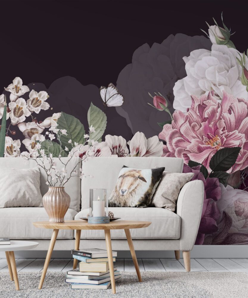 Dark Pink Roses Design BWMUR7291