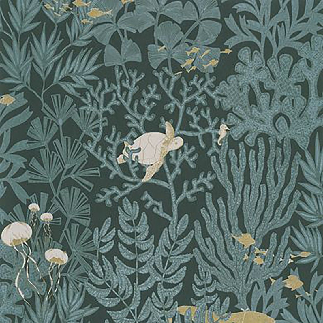 Green Atlantide Wallpaper 87237712 by Casadeco