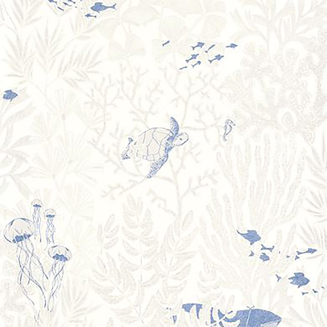 White Atlantide Wallpaper 87231654 by Casadeco