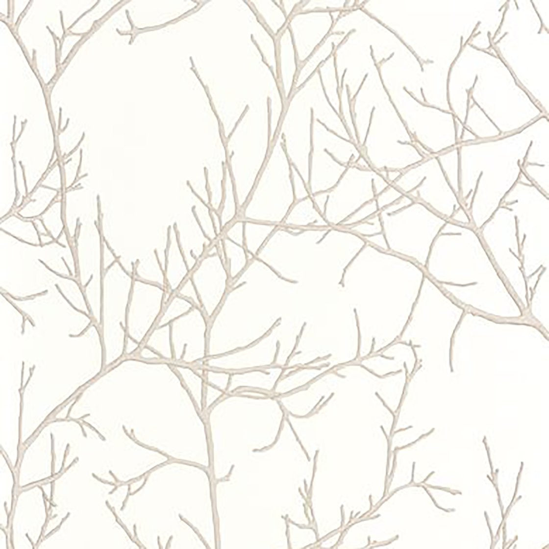 Cream white Mythe Wallpaper 87260217 by Casadeco