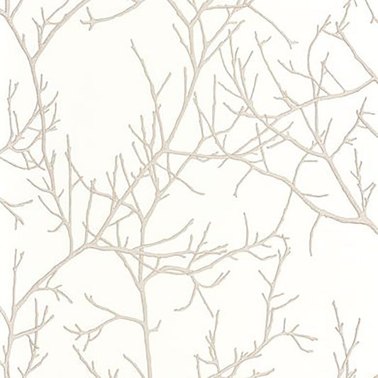 Cream white Mythe Wallpaper 87260217 by Casadeco