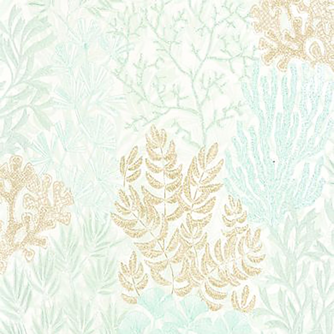 Light Green Recif Wallpaper 87227211 by Casadeco