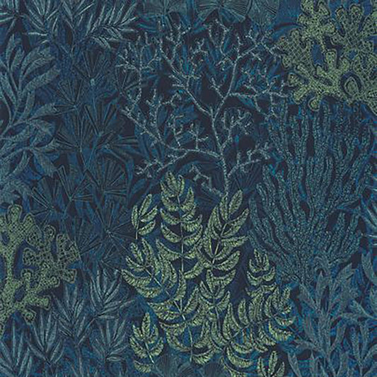 Dark Green Recif Wallpaper 87226798 by Casadeco