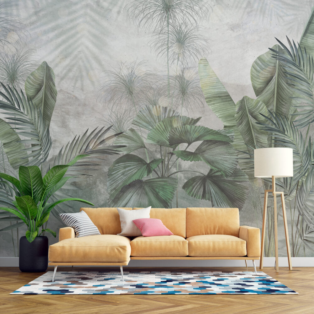 Washed Tropical Leaves BWMUR8085