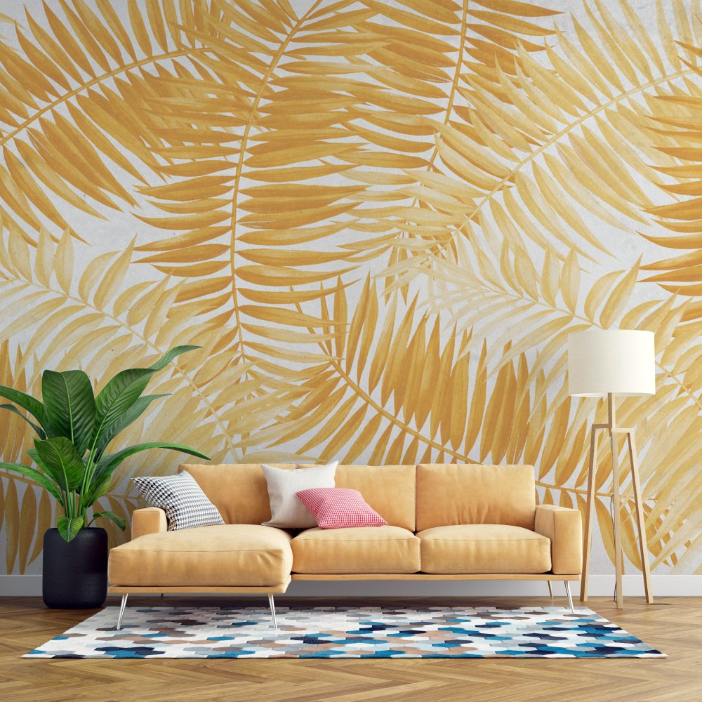 Yellow Leaves Design BW8198