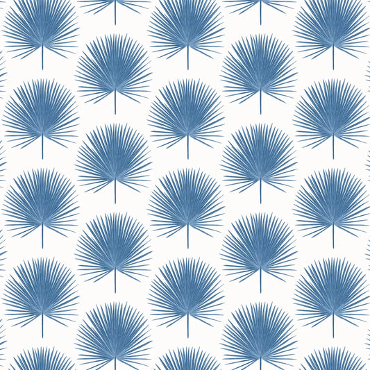 Palm Fronds - Coastal Blue