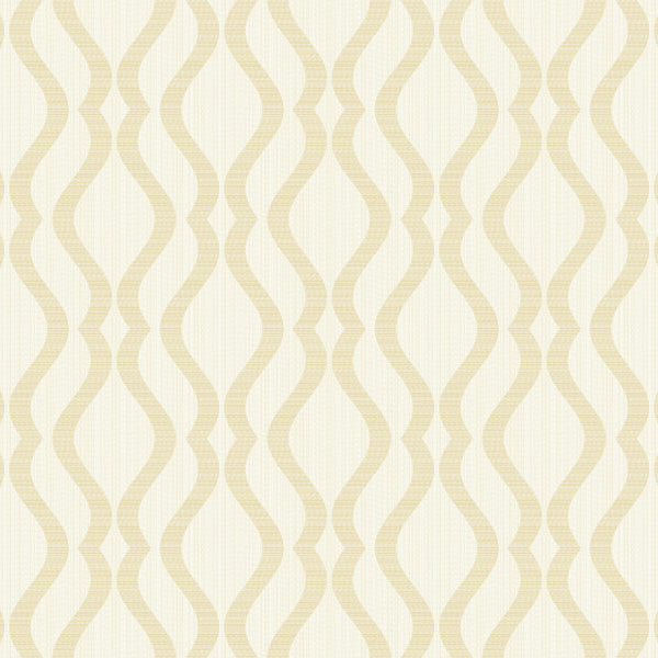 Broken String Geometric White/Gold - 25063