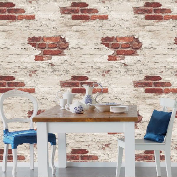 Distressed Red Brick Design - G45354