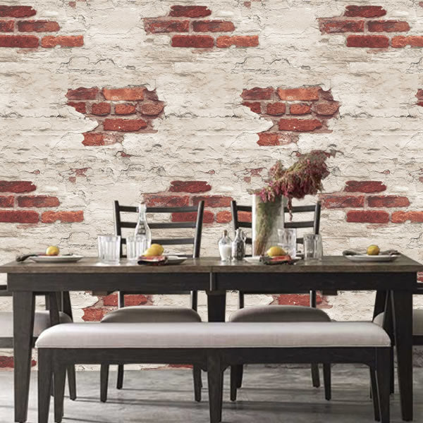 Distressed Red Brick Design - G45354