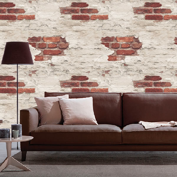 Distressed Red Brick Design - G45354