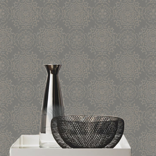 String Medallion Black/Gilver - 25029