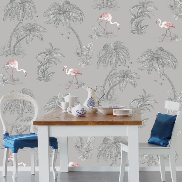 Flamingo Lake Design Grey - 12381