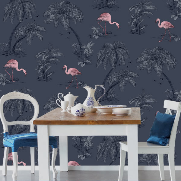 Flamingo Lake Design Midnight Blue - 12382