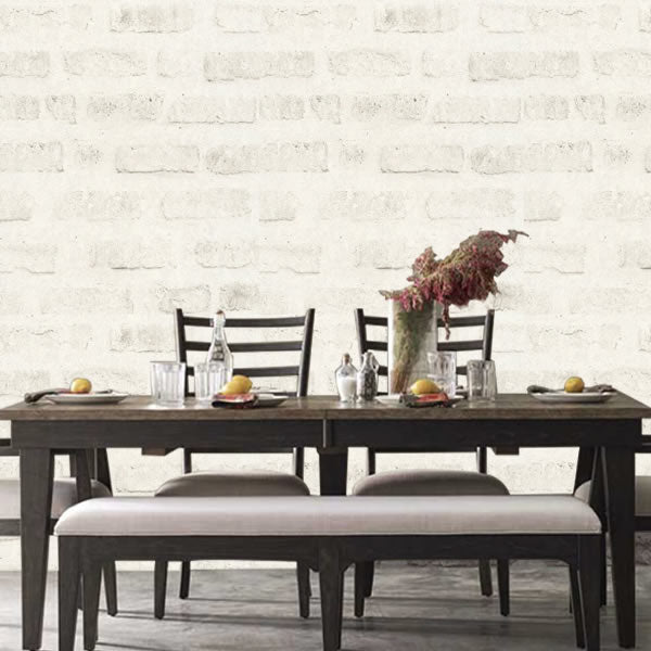 Rustic Brick Design Ivory - 37422-2