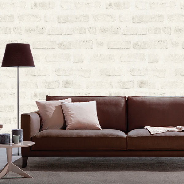 Rustic Brick Design Ivory - 37422-2