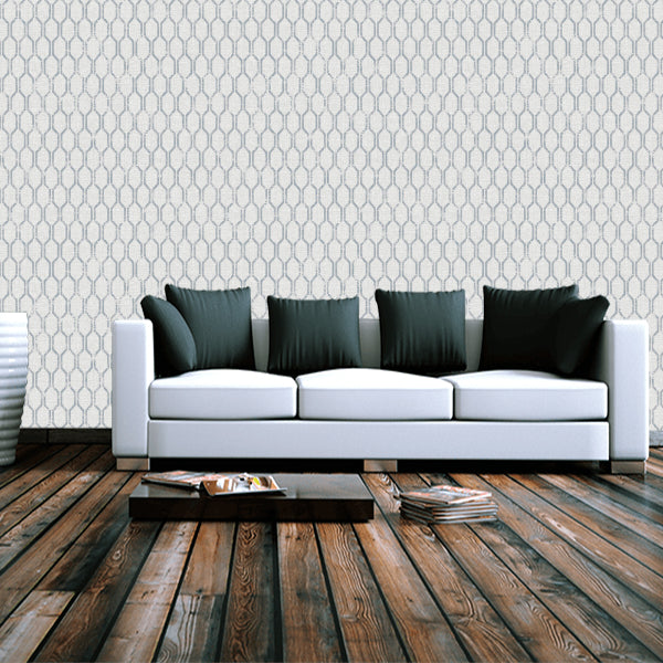 Linen Small Geo Grey/Navy - 25048