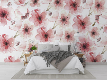 Pink Flowers Design BWMUR6125