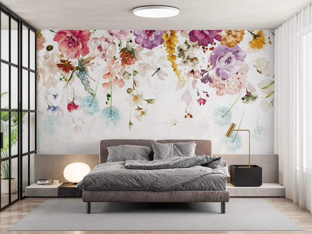 Floral Hanging Flowers Design BWMUR8138