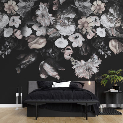 Dark Hanging Flowers Design BWPF0470D