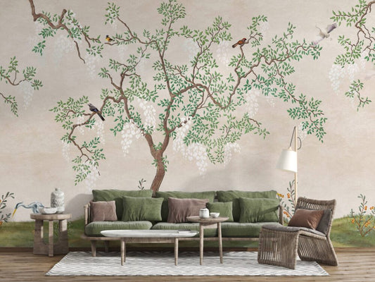 Tree With Birds Design BWMUR2413