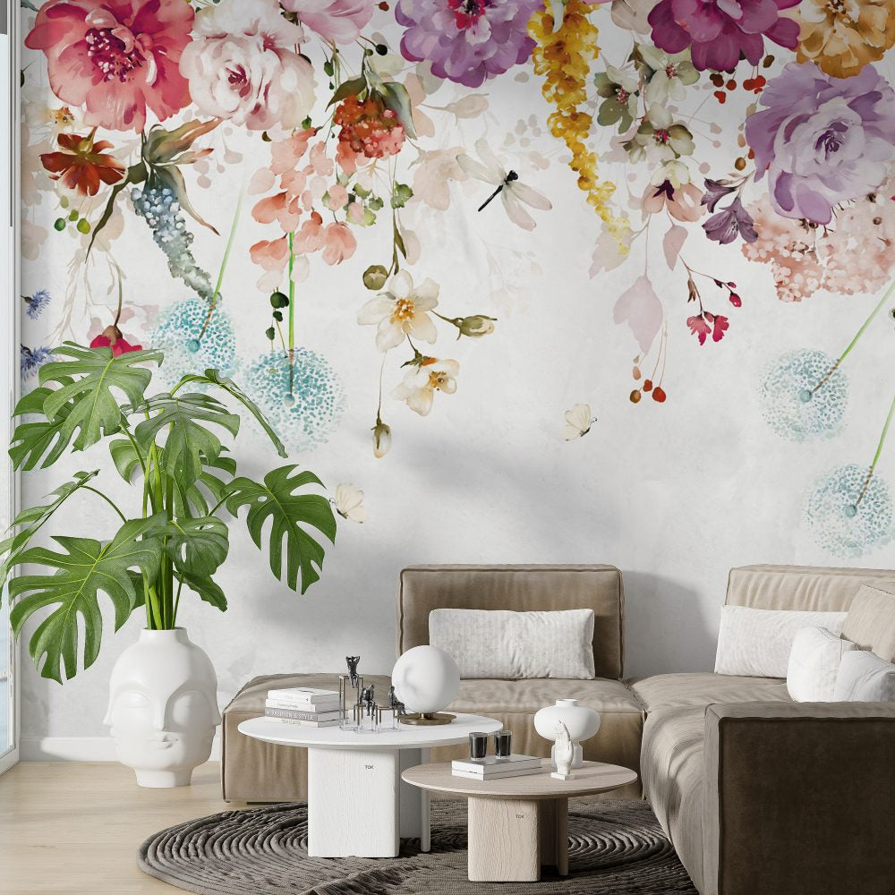 Floral Hanging Flowers Design BWMUR8138