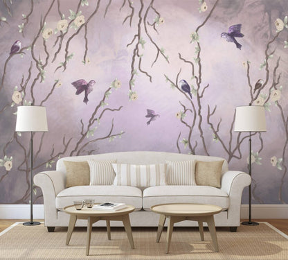 Purple Birds Design BWMUR2190