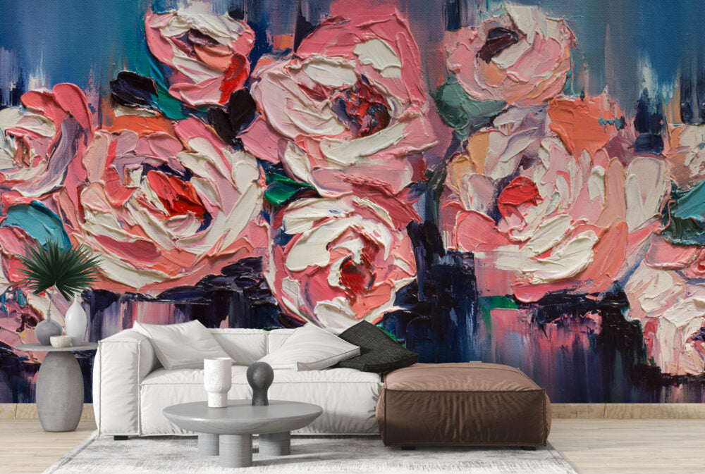 Colourful Painted Roses Design BWSH1073