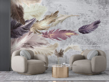 Colourful Feathers Design BWIN0337