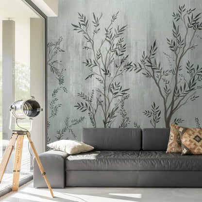 Grey Green Trees Design BWMUR2133