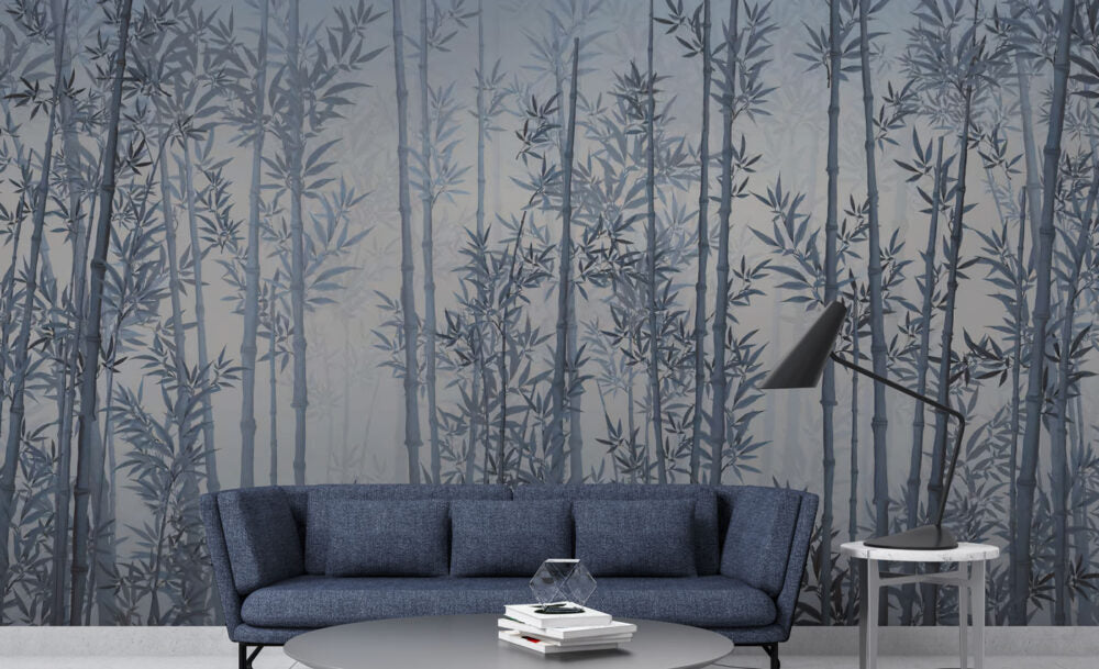 Foggy Bamboo Trees Design BWIN0327