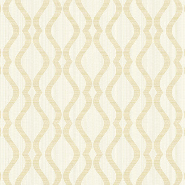 Broken String Geometric White/Gold - 25063