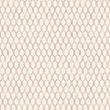 Linen Small Geo White/Copper - 25049